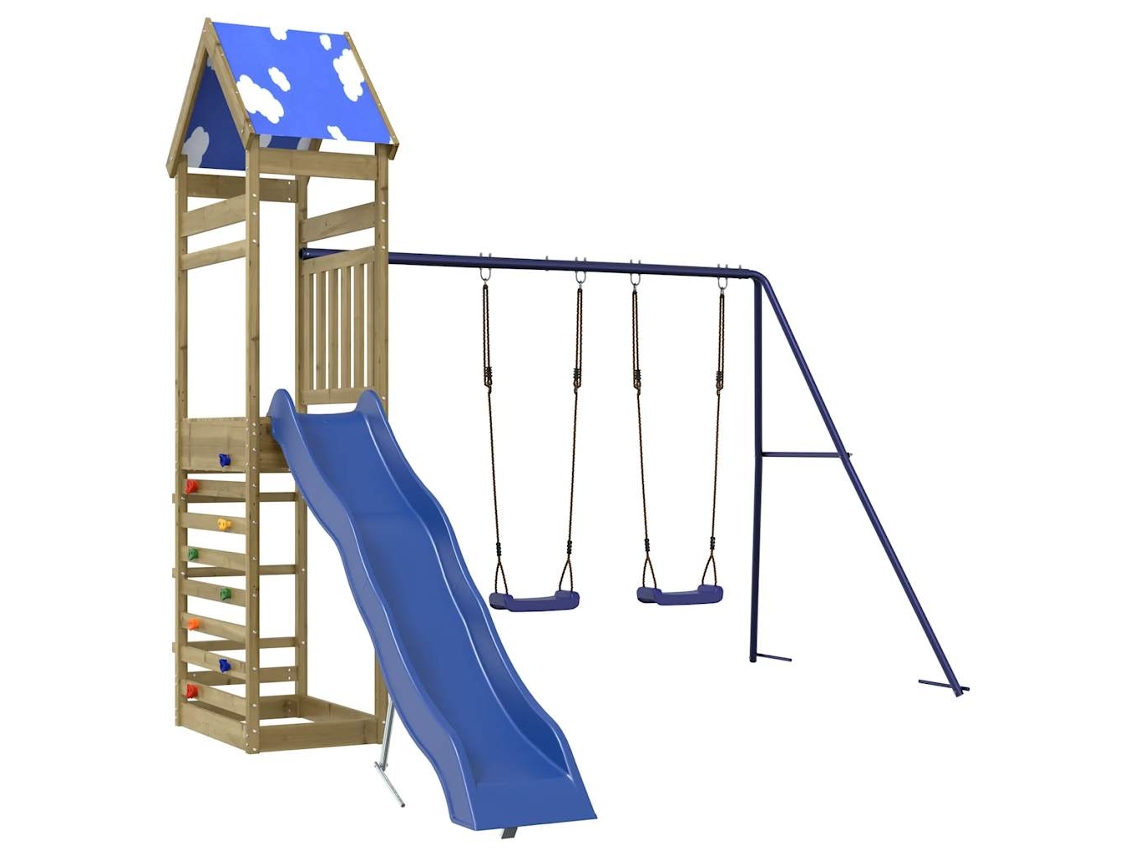 Conjunto de brincar para exterior VIDAXL madeira de pinho impregnada