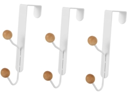 3 Portas, 2 Conjuntos De Ganchos De Folha De Flandres, Prateleira Vertical Para Pendurar.