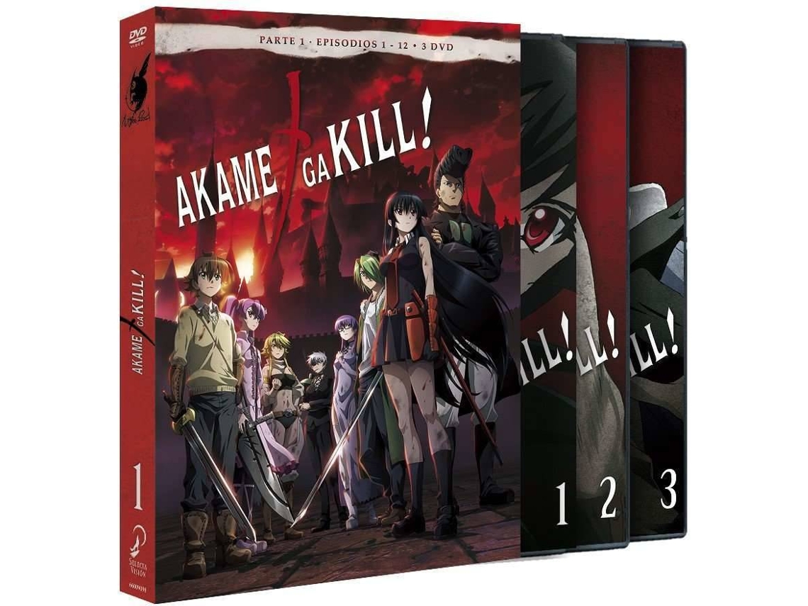 DVD Akame Ga Kill Episodios 1 A 12 (Edição em Espanhol)