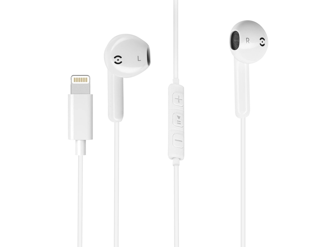 Auriculares FORCELL HRME25 (Lightning - Branco)