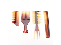 2026 peine de Pelo Aceite de Dientes Anchos Portátil para Peinado (ámbar)