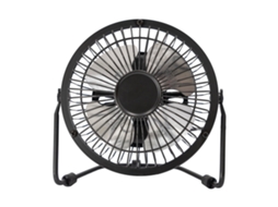 Novo Ventilador De Mesa Pessoal De Metal De 4 Polegadas Alimentado Por Usb Preto Nicecee