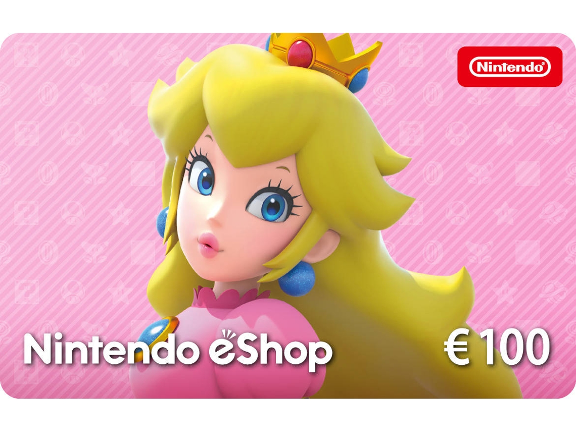 Código digital para fundos da Nintendo eShop: 100 euros