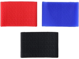Conjunto de 3 camadas de silicone antiderrapantes, com faces para limpeza e proteção.