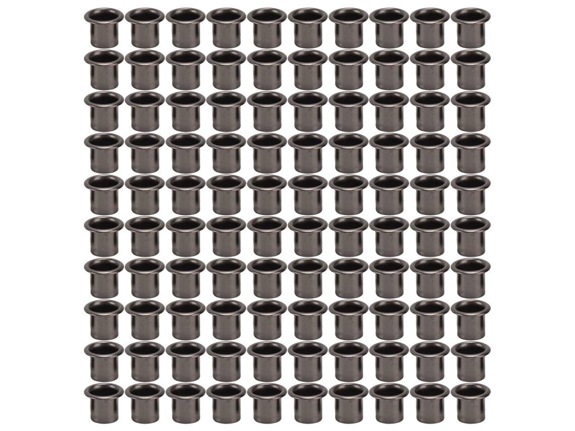 100 Unidades De Objetos De Metal Redondos Com Buraco Interno Para Manufaturas De Couro Diy 6mm / 0.24in