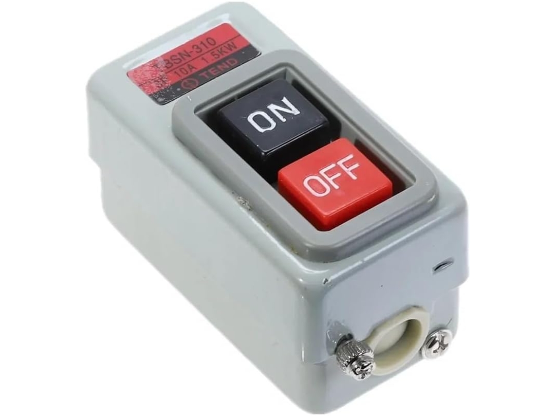 Interruptor De Botão, Trifásico, Ca 380v, 10a, 3 Polos, 1, 5kw, Tbsn 310
