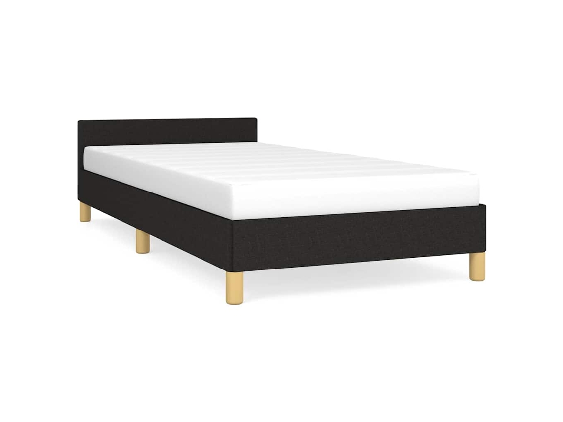 Bed Frame With Headboard, Bed Frames With Headboard Vidaxl Preto Tecido (80 X 200 Cm)