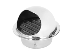 Grade de Ventilação Redonda Aço Inoxidável 100mm Malha Fina