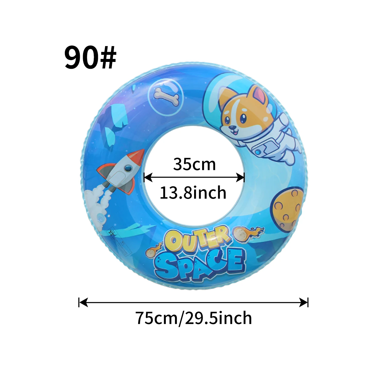 (90 Azul) Boia Inflável Para Piscina Infantil, Boia De Natação, Brinquedo Flutuante De Verão