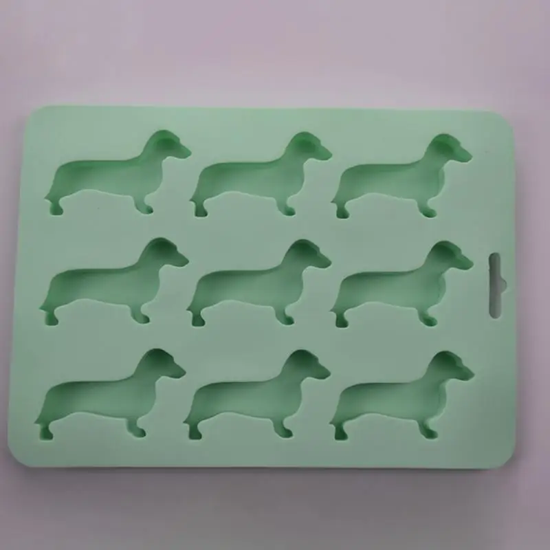 Molde De Silicone Em Formato Cachorro Desenho Animado, Durável E De Alta Qualidade