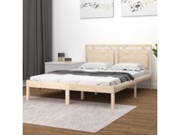 Vidaxl Estrutura De Cama Pequena Casal 120x190 Cm Pinho Maciço