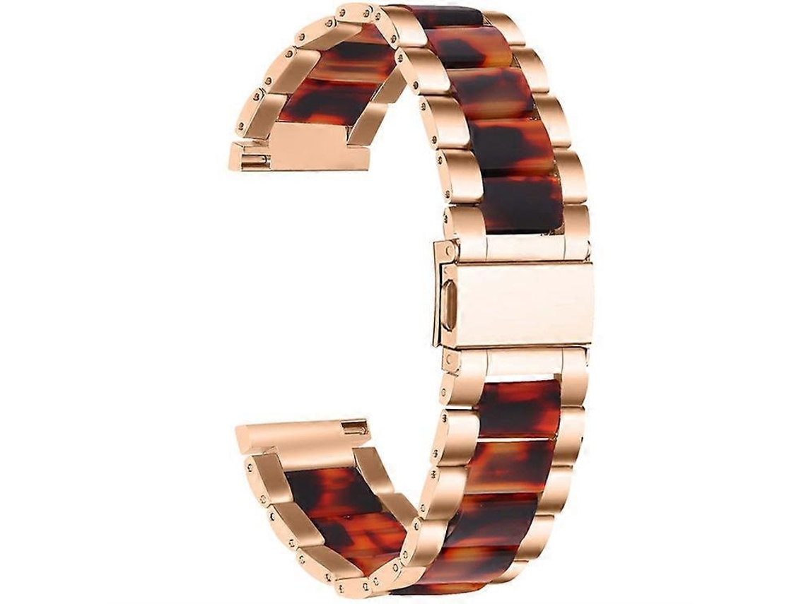 Pulseira de reposição compatível com o smartwatch Pebble Time Round/Pebble 2. Pulseira elegante em aço inoxidável e resina. Ly Ebike.