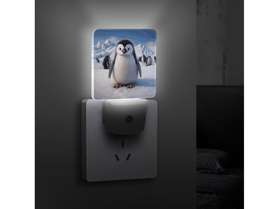 Luz Noturna Led Com Sensor Crepuscular, Decorativa e Eficiente, Ideal Quarto, Banheiro, Cozinha, Escadas E Corredor