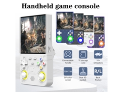 Consola De Jogos Portátil Retro R36ultra Com 128 Gb, Mais De 30000 Jogos Clássicos Integrados, Tela De 4,0 Polegadas Branco Sfushos