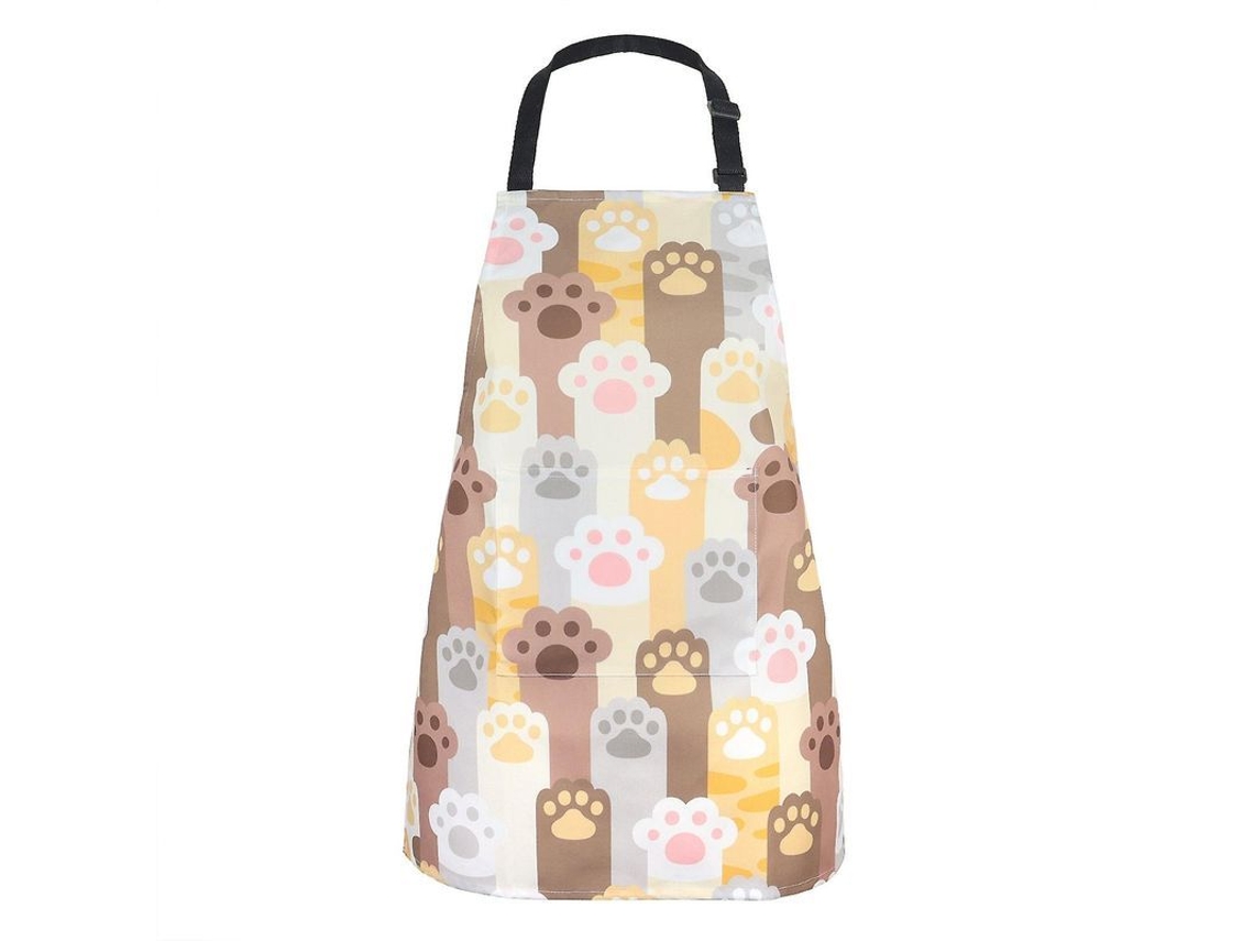Avental Para Bebê De Poliéster Com Bolso, Proteção Contra Manchas De Comida E Gordura, Ideal Para Cozinha E Casa Palmeira-gato