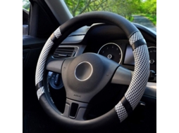 Cubre Volante De Cuero Com Microfibra Respirável E Viscosa Para Carros De 15 Polegadas