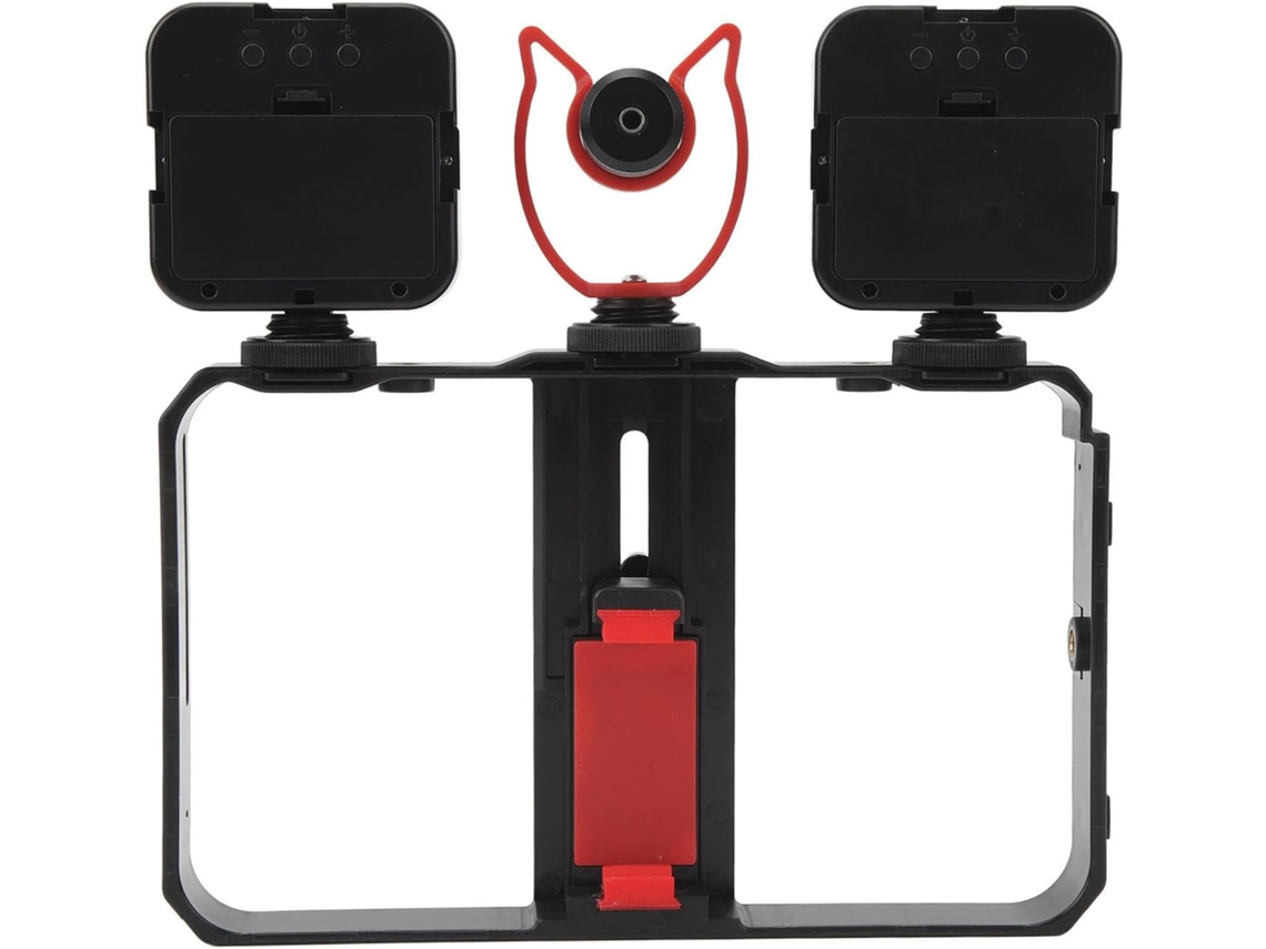 Kit De Gaiola Para Câmera Sanpyl Live Com Forte Proteção Anti Interferência, Luz De Preenchimento, Microfone Para