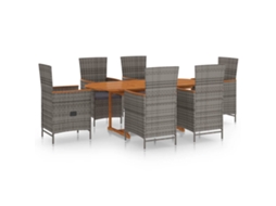 Dining Set, Dining Sets Vidaxl Cinzeto Rattan / Vime (n/a)
