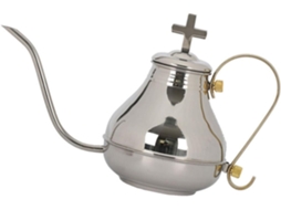 Jarra De Aço Inoxidável Para Suco De Uva Com Cruz, Peça Decorativa Religiosa Para Cerimônia De Comunhão