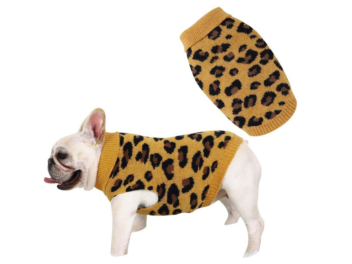 Vestido para Perro Gato Pequeno, com Moño e Listras, Tamanho S, Rosa, Algodão e Malha