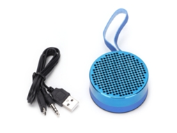 Alto-falante Bluetooth Mini Portátil À Prova D'água Nível 7 Metálico Com Cordão Para Banheiro