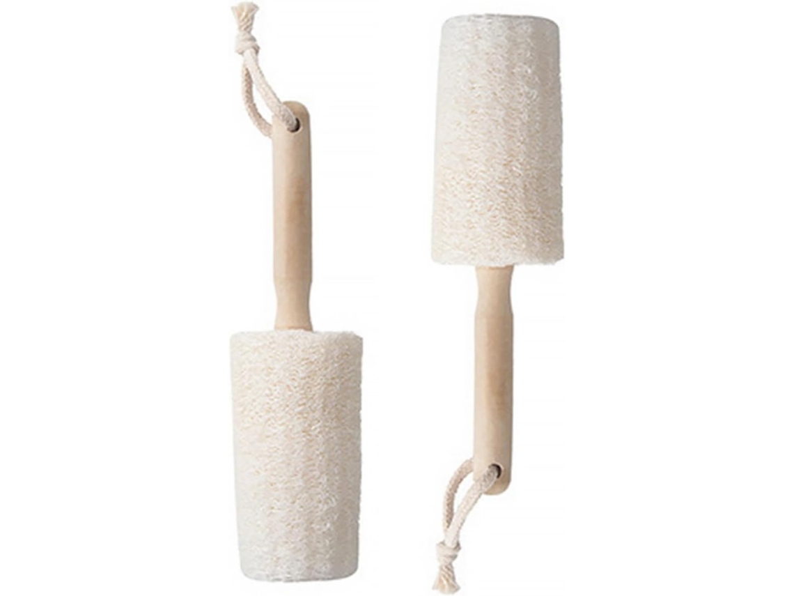 Lurelia Conjunto De 2 Escovas Para Costas Para Duche, Bucha Natural, Massagem Suave E Limpeza Profunda