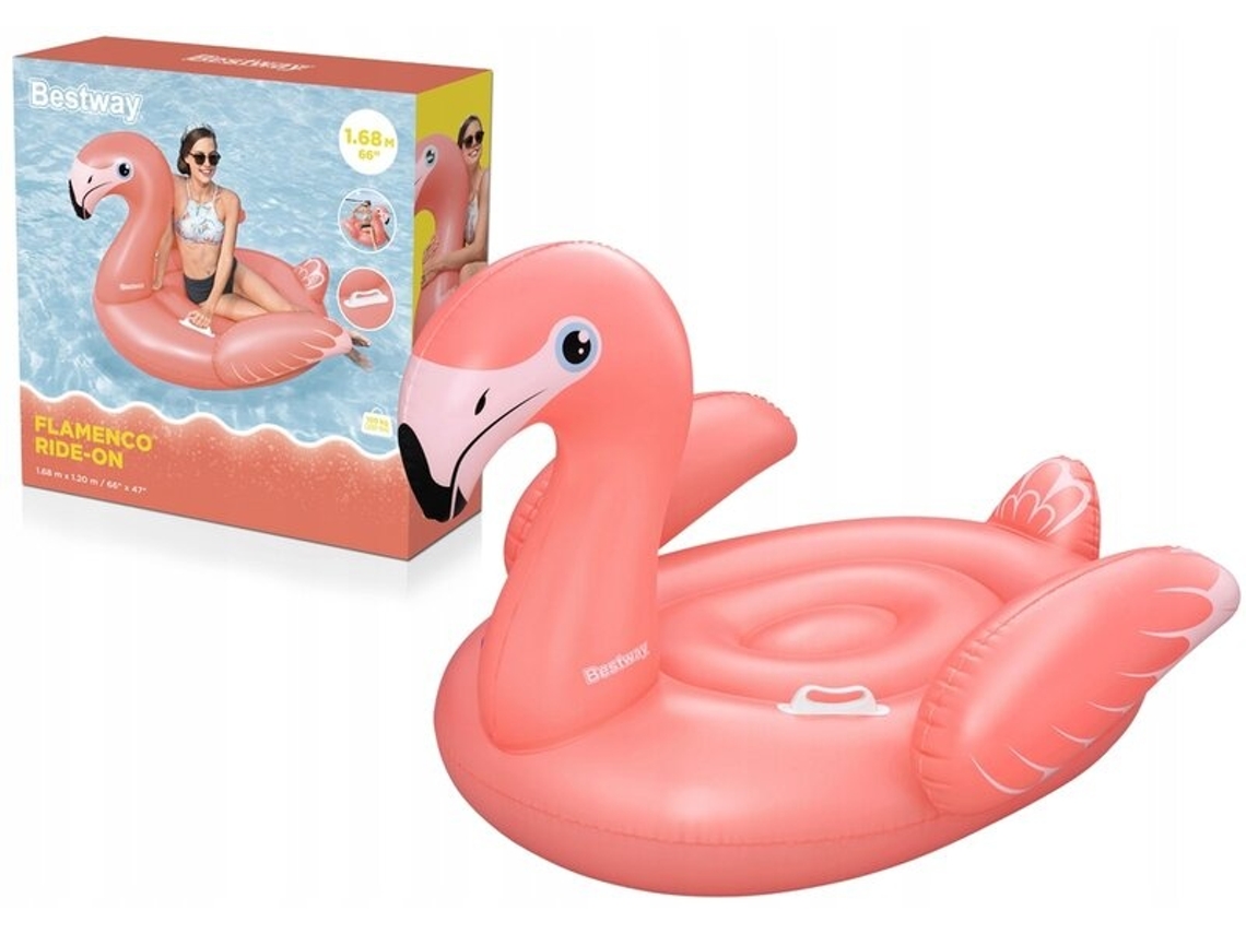 Lurelia Flamingo Insuflável Bestway 41526, Colchão De Piscina 168 X 120 Cm