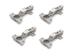 Sjqka, Conjunto De 4 Dobradiças Para Móveis, Aço Laminado A Frio, Fecho Suave, Fácil Instalação, Para Portas De Armários E Janelas