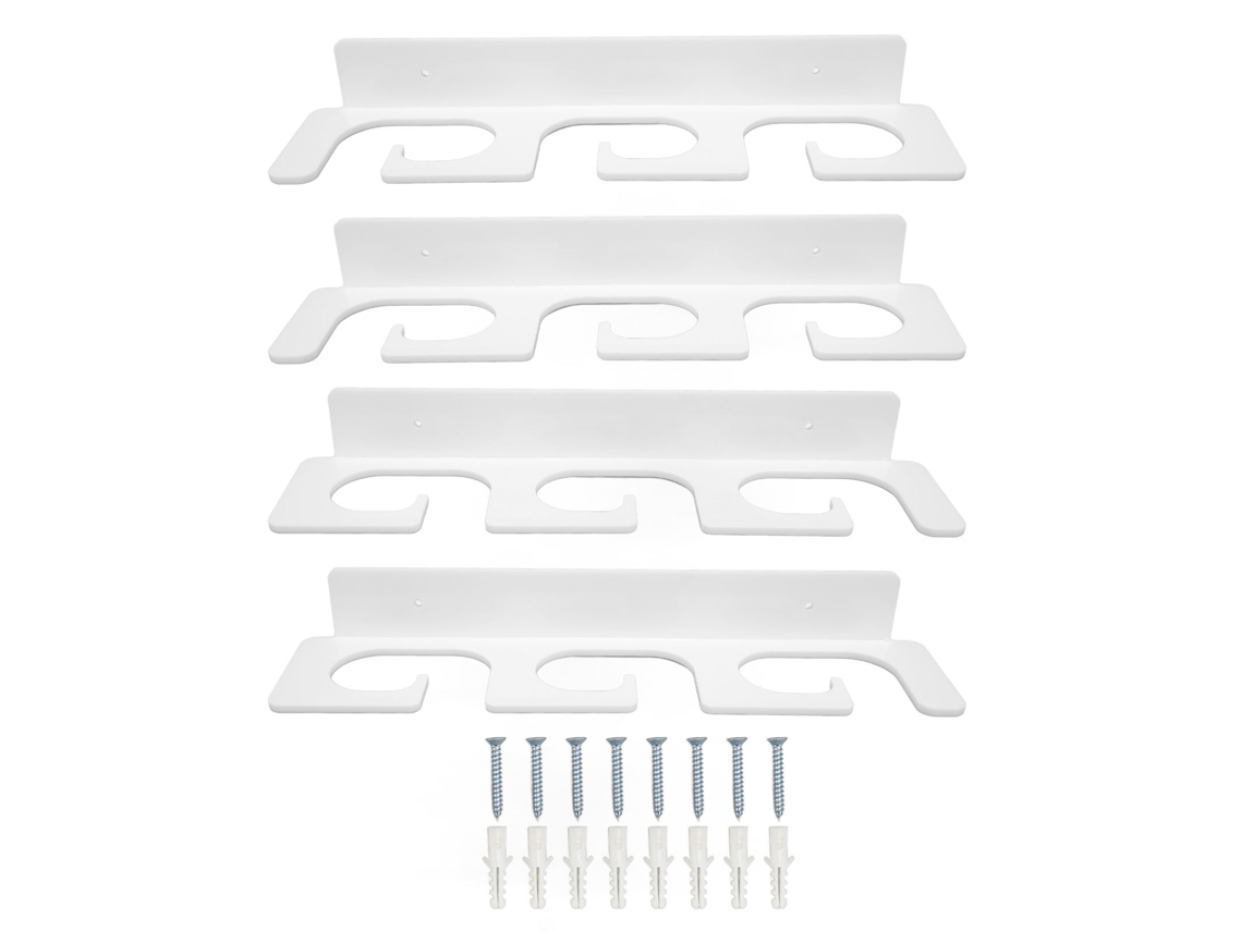 4pcs Suporte Para Vara De Pescar Robusto Economia De Espaço Elegante Segurando 6 Varas Montado Na Parede Suporte Para Vara De Pescar Para Ambientes In