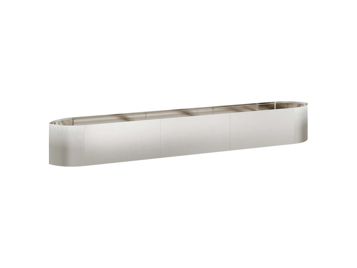 Vidaxl Cama De Jardim Elevada Aço Inoxidável 300 X 40 X 40 Cm Aço
