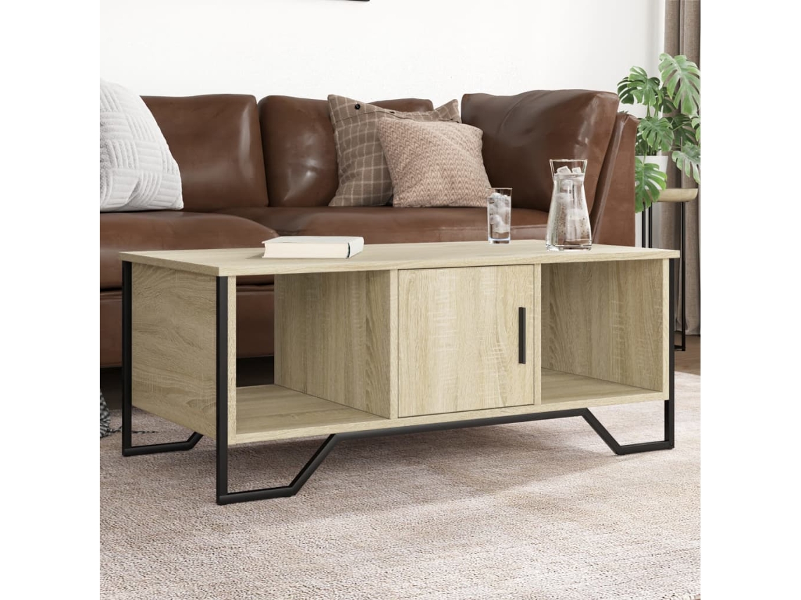 Vidaxl Mesa De Centro 100x51x40 Cm Derivados Madeira Carvalho Sonoma