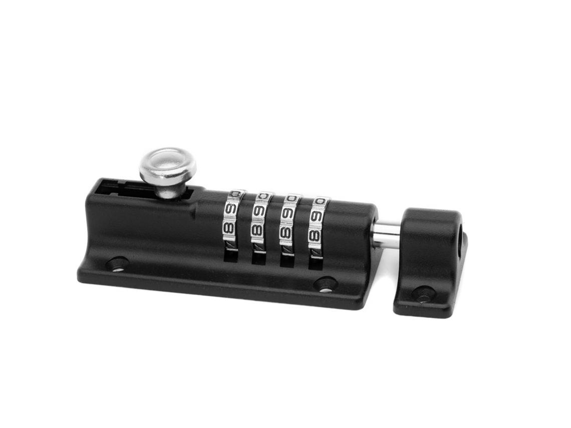 Fechadura De Combinação De 4 Dígitos Para Porta De 120 Mm Com Suporte
