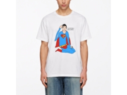 Camiseta Rockinstone Super Panic Attack Man Chris (artista dos Simpsons) - Estilo de designer exclusivo