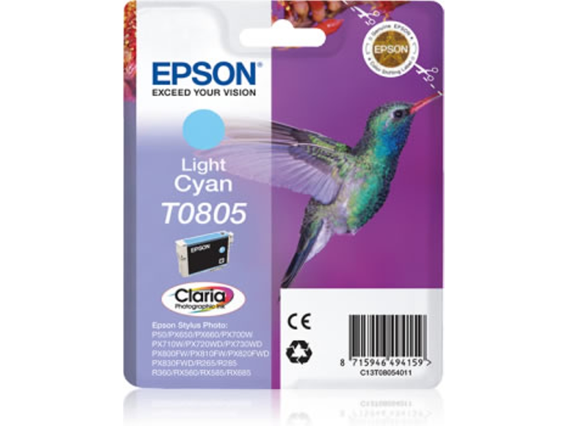 Tinteiro EPSON T0805 Azul Claro (C13T080540B0)