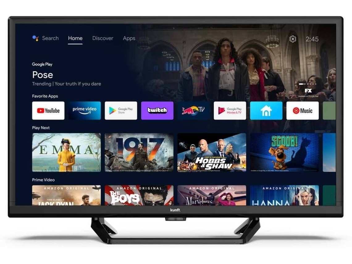 TV KUNFT K8414H24H (Outlet Grade A - LED - 24'' - 61 cm - HD - Android TV)