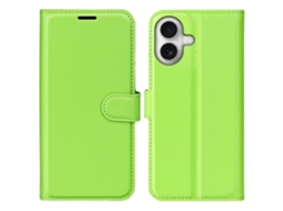 Capa Para Iphone 17 Em Couro Verde Lichia