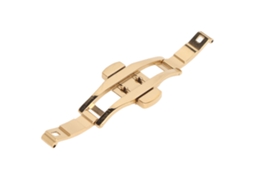 Fecho borboleta universal 6x23mm para relógio com 2 botões - acessório de reparo