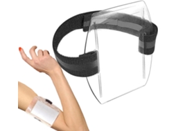 Lurelia Porta-crachá Transparente Impermeável Portátil Em Metal E Pvc 7cm Para Escritório E Eventos