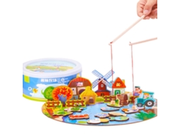 Brinquedo De Pesca De Madeira Com Quebra-cabeça Divertido E Cartoony Para Crianças, Brinquedo Educativo Precoce (2)