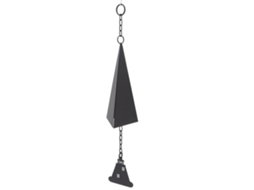 Sino Jardim Triangular De Ferro Com Anel De Suspensão