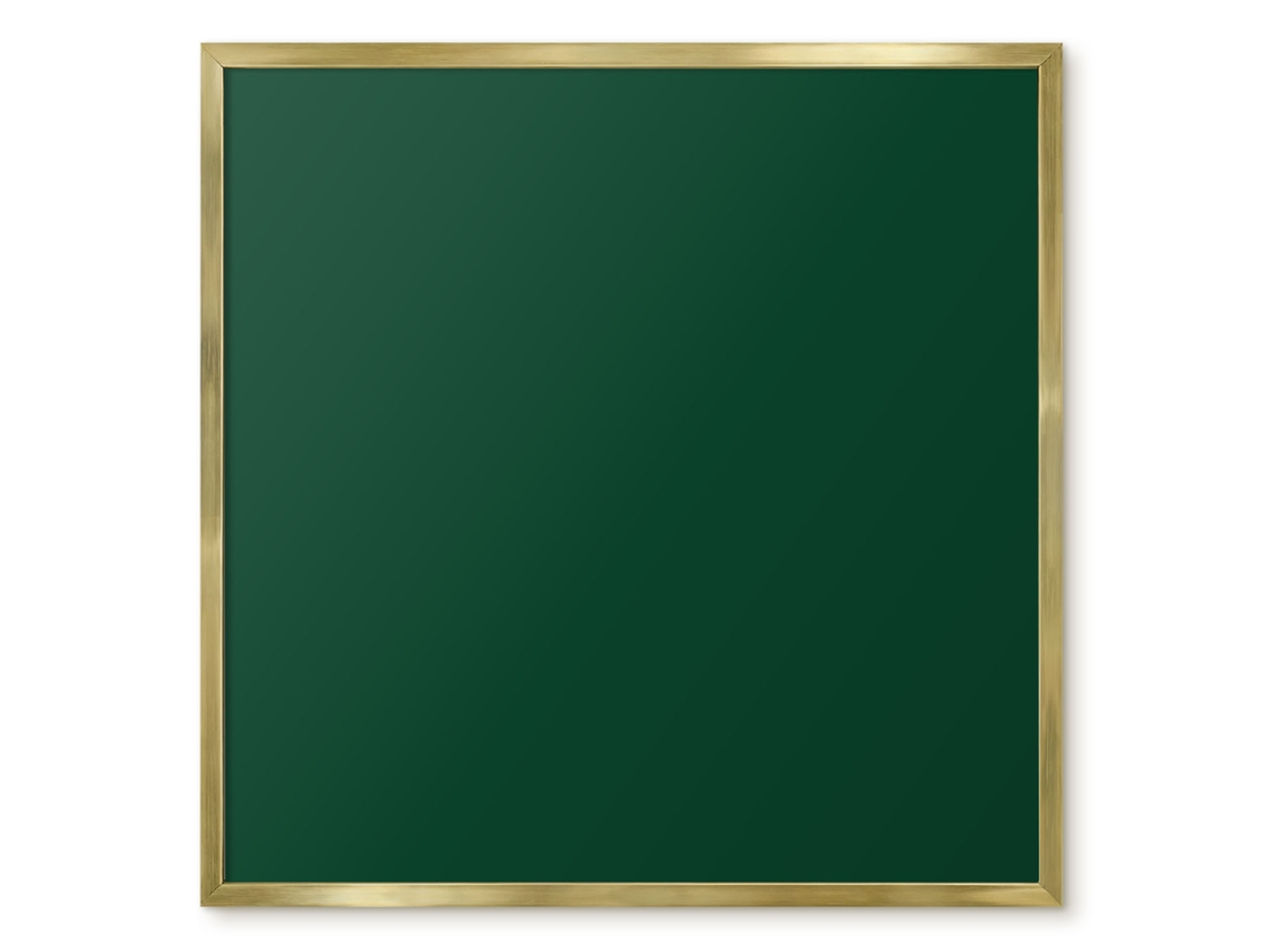 Quadro de vidro magnético turquesa escuro para hall de entrada Espelharte (50x50 cm)