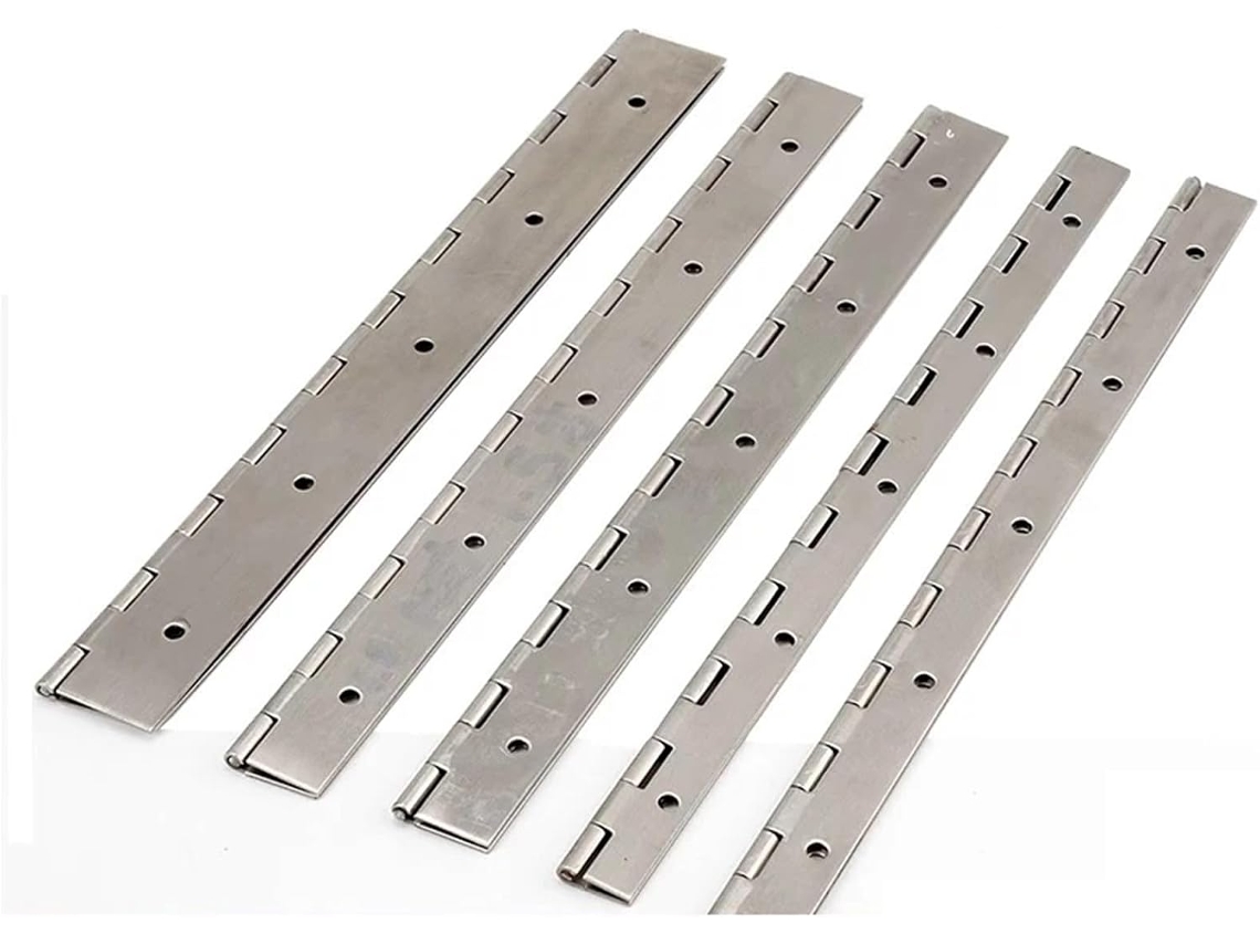 Dobradiças Contínuas De Aço Inoxidável Para Piano, 4 Peças,