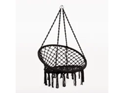 Cadeira Suspensa Jardim SKLUM (113 x 68 x 81 cm - Poliéster - Algodão - Preto)