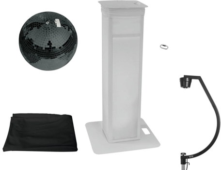 Conjunto de Bola de Espelhos EUROLITE 50 cm Preto With Stage Stand Variable + Cover Preto