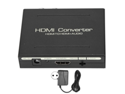 Extractor De Áudio Hdmi Para Hdmi Spdif Óptico E Rca L/r Adaptador Plug 100‑240veu