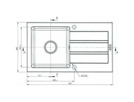 Lava Louça+ 76x44 1b 1d Black