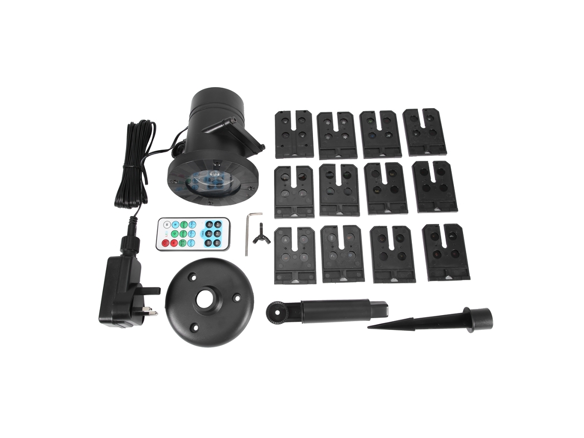 Laxiscreed Luzes De Natal À Prova De Água Com Floco De Neve Led E Controle Remoto Para Jardim