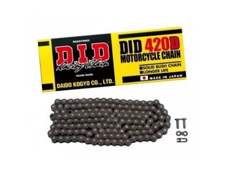 Corrente de Rolos de Motas D.I.D 420Db&B X 128 Mail. Rj