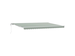 Conjunto 1 Toldo Retrátil Vidaxl Verde Tecido (500 × 350 Cm)