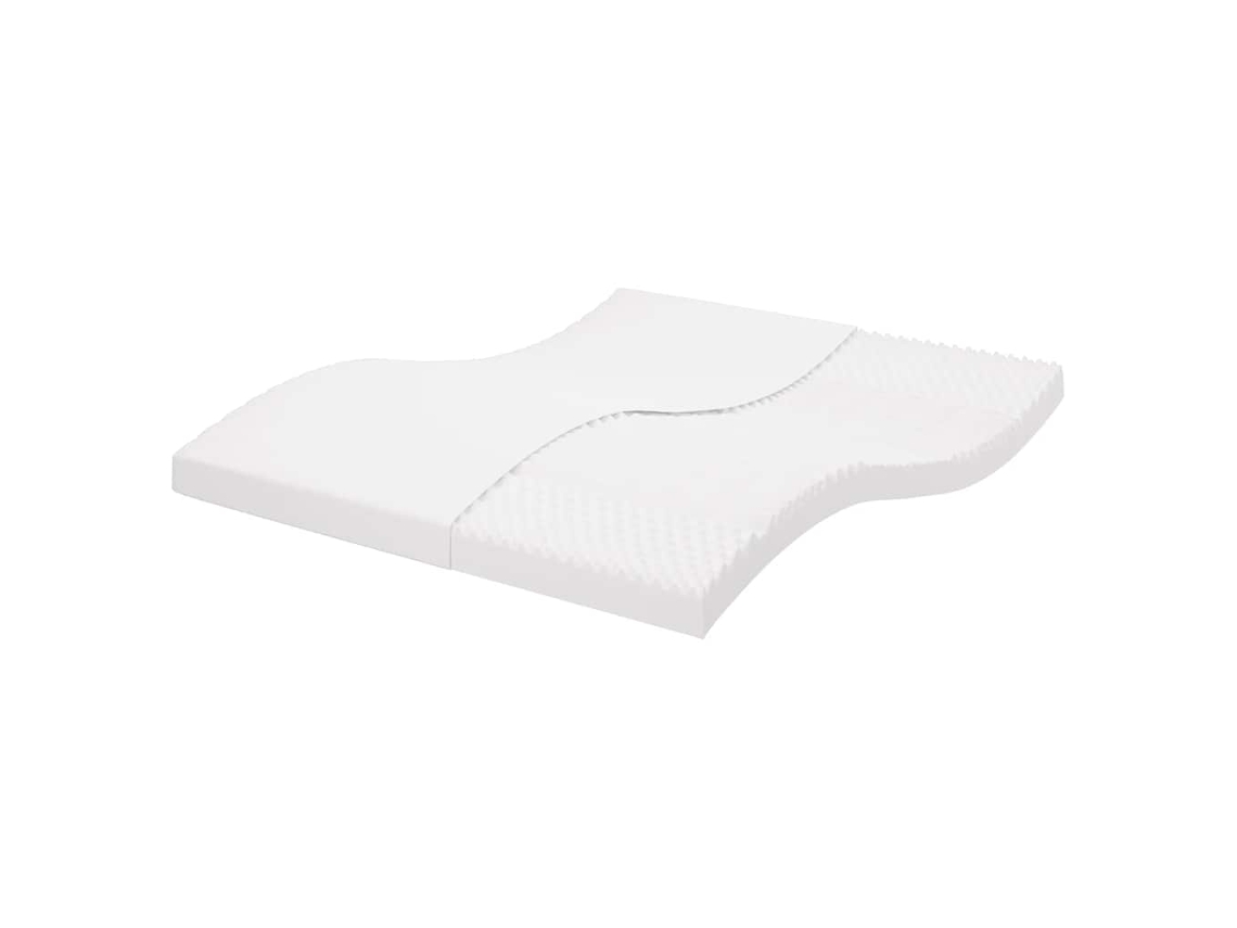 Vidaxl Colchão De Espuma 200x220 Cm 7 Zonas Dureza 20 Ild Branco